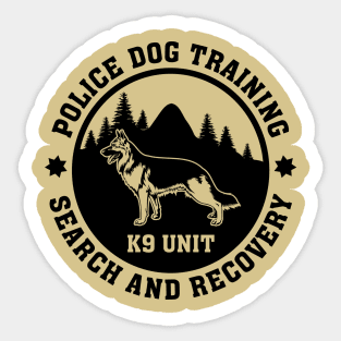 K9 Police Dog Training Sticker